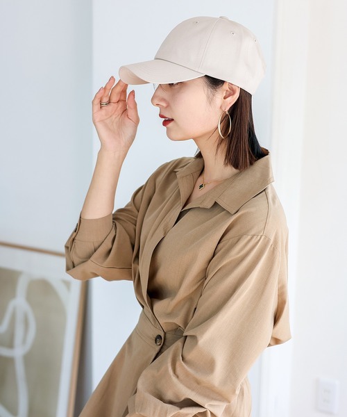 VitaFelice（ヴィータフェリーチェ）の「【完全遮光100％】 綿100％シンプル無地キャップ 接触冷感 選べる3サイズ 深め つば長め（キャップ・レディース・ブラック/アイボリー/ブルーグレー/チャコールグレー/ベージュ/ベージュ系その他/ベージュ系その他2/ネイビー・MEDIUM/SMALL/LARGE）」の10枚目の写真