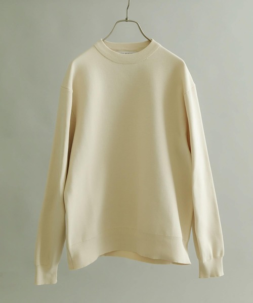 URBAN RESEARCH（アーバンリサーチ）の「SOLOTEXニットプルオーバー（ニット/セーター・メンズ・チャコールグレー/ライトブルー/ベージュ・MEDIUM/LARGE）」の2枚目の写真