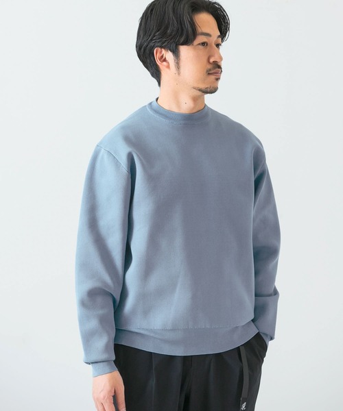 URBAN RESEARCH（アーバンリサーチ）の「SOLOTEXニットプルオーバー（ニット/セーター・メンズ・チャコールグレー/ライトブルー/ベージュ・MEDIUM/LARGE）」の3枚目の写真