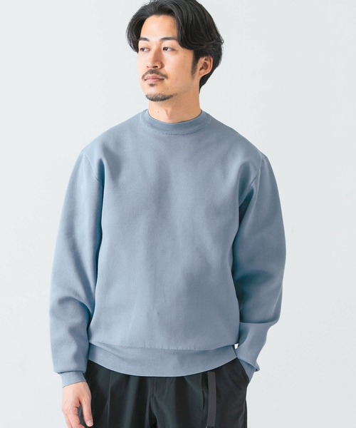 URBAN RESEARCH（アーバンリサーチ）の「SOLOTEXニットプルオーバー（ニット/セーター・メンズ・チャコールグレー/ライトブルー/ベージュ・MEDIUM/LARGE）」の9枚目の写真