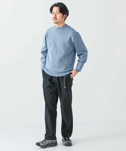 URBAN RESEARCH（アーバンリサーチ）の「SOLOTEXニットプルオーバー（ニット/セーター・メンズ・チャコールグレー/ライトブルー/ベージュ・MEDIUM/LARGE）」の4枚目の写真