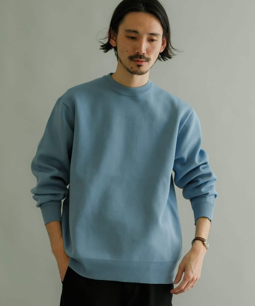 URBAN RESEARCH（アーバンリサーチ）の「SOLOTEXニットプルオーバー（ニット/セーター・メンズ・チャコールグレー/ライトブルー/ベージュ・MEDIUM/LARGE）」の17枚目の写真