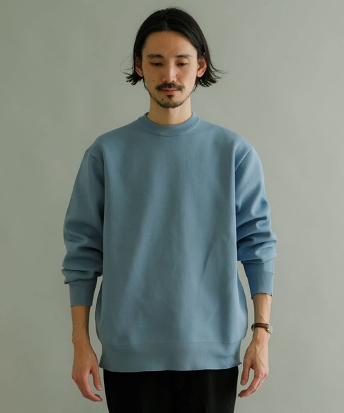 URBAN RESEARCH（アーバンリサーチ）の「SOLOTEXニットプルオーバー（ニット/セーター・メンズ・チャコールグレー/ライトブルー/ベージュ・MEDIUM/LARGE）」の22枚目の写真