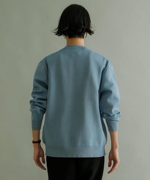 URBAN RESEARCH（アーバンリサーチ）の「SOLOTEXニットプルオーバー（ニット/セーター・メンズ・チャコールグレー/ライトブルー/ベージュ・MEDIUM/LARGE）」の5枚目の写真