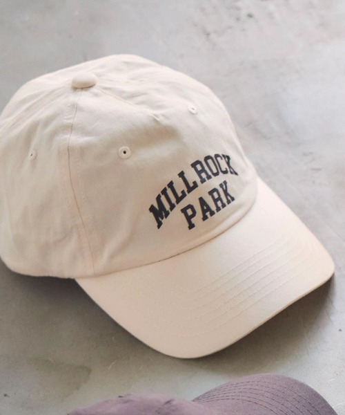 Green　Parks（グリーンパークス）の「・ロゴptCAP（キャップ・レディース・ピンク/アイボリー/チャコールグレー/ブルー/ベージュ・FREE）」の2枚目の写真