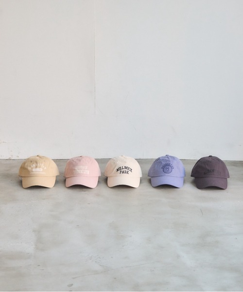 Green　Parks（グリーンパークス）の「・ロゴptCAP（キャップ・レディース・ピンク/アイボリー/チャコールグレー/ブルー/ベージュ・FREE）」の6枚目の写真