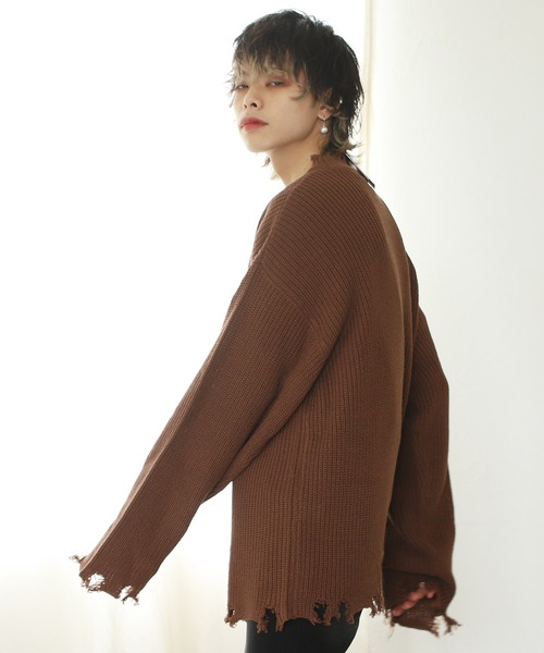 G.O.C（ジーオーシー）の「長袖ニット（ニット/セーター・メンズ・グレイッシュベージュ・LARGE）」の8枚目の写真