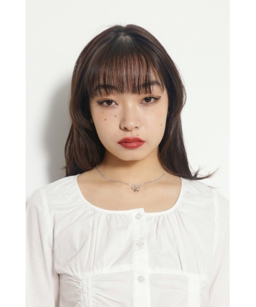 LAGUA GEM(ラグアジェム)の「HEM SHIRRING トップス(Tシャツ/カットソー・レディース・オフホワイト/ブラック・FREE)」の3枚目の写真
