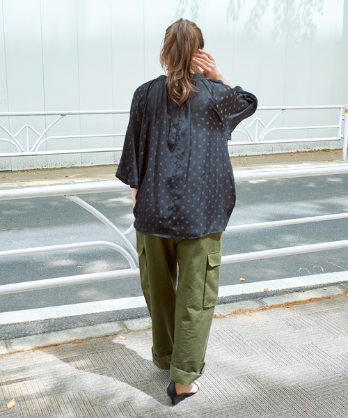 《追加》ドットシャーリングブラウス