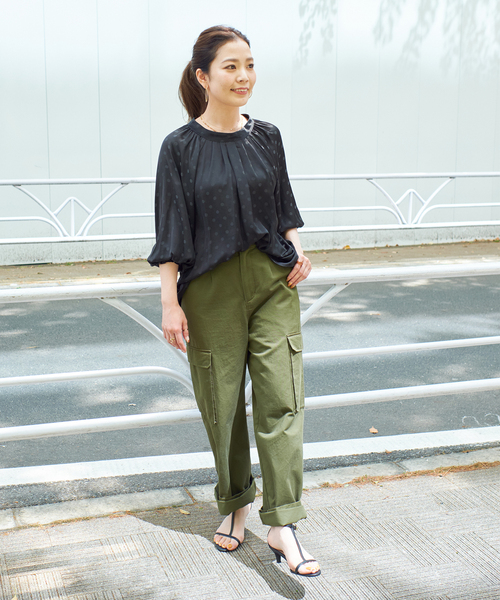 《追加》ドットシャーリングブラウス