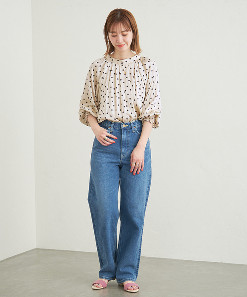 《追加》ドットシャーリングブラウス