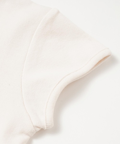 X-girl（エックスガール）の「OVAL LOGO S/S BABY TEE（Tシャツ/カットソー・レディース・イエロー/ホワイト/チャコール・M/S）」の16枚目の写真