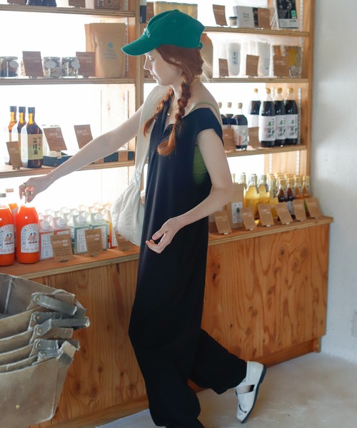 Birthday room（バースデイルーム）の「ZIPあきルーズサロペット（サロペット/オーバーオール・レディース・ブラック・FREE）」の20枚目の写真