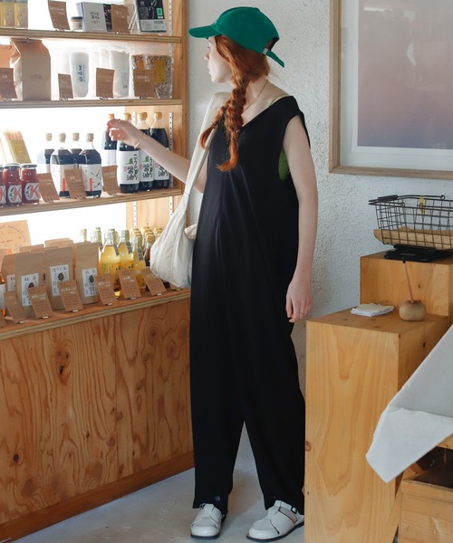 Birthday room（バースデイルーム）の「ZIPあきルーズサロペット（サロペット/オーバーオール・レディース・ブラック・FREE）」の18枚目の写真