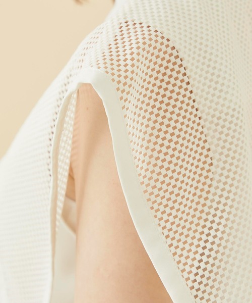 CITY TOKYO（シティトウキョウ）の「チェッカーレースカバーシャツ（シャツ/ブラウス・レディース・サックスブルー/ブラック/ホワイト・FREE）」の10枚目の写真