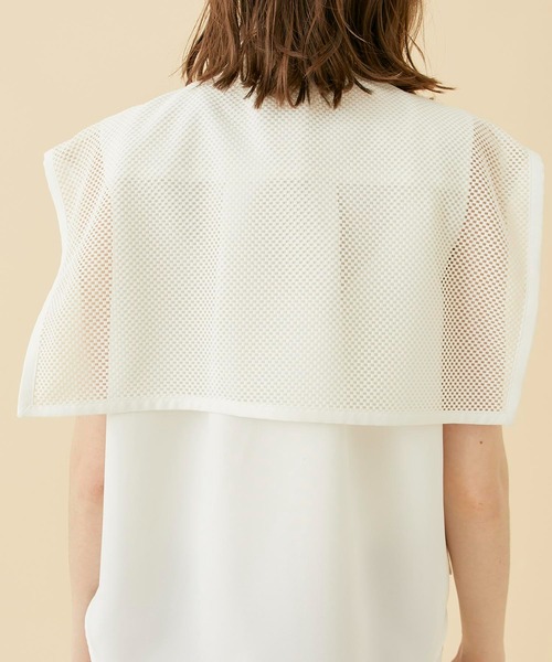 CITY TOKYO（シティトウキョウ）の「チェッカーレースカバーシャツ（シャツ/ブラウス・レディース・サックスブルー/ブラック/ホワイト・FREE）」の11枚目の写真