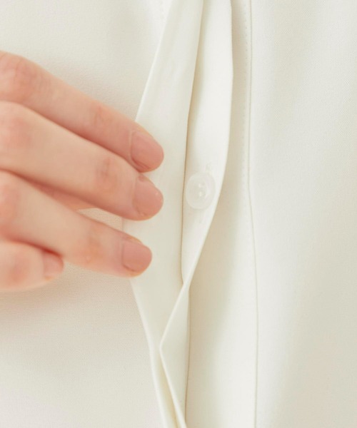 CITY TOKYO（シティトウキョウ）の「チェッカーレースカバーシャツ（シャツ/ブラウス・レディース・サックスブルー/ブラック/ホワイト・FREE）」の12枚目の写真