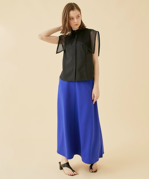 CITY TOKYO（シティトウキョウ）の「チェッカーレースカバーシャツ（シャツ/ブラウス・レディース・サックスブルー/ブラック/ホワイト・FREE）」の16枚目の写真