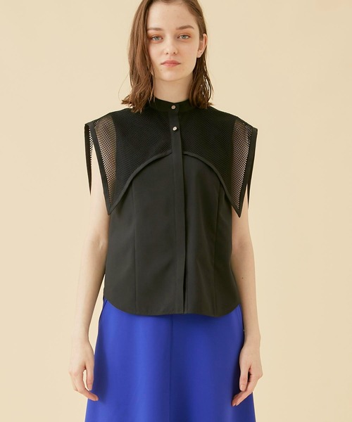 CITY TOKYO（シティトウキョウ）の「チェッカーレースカバーシャツ（シャツ/ブラウス・レディース・サックスブルー/ブラック/ホワイト・FREE）」の17枚目の写真