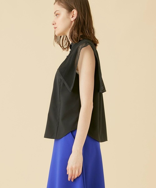 CITY TOKYO（シティトウキョウ）の「チェッカーレースカバーシャツ（シャツ/ブラウス・レディース・サックスブルー/ブラック/ホワイト・FREE）」の18枚目の写真