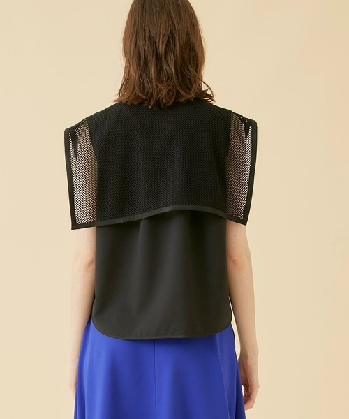 CITY TOKYO（シティトウキョウ）の「チェッカーレースカバーシャツ（シャツ/ブラウス・レディース・サックスブルー/ブラック/ホワイト・FREE）」の19枚目の写真