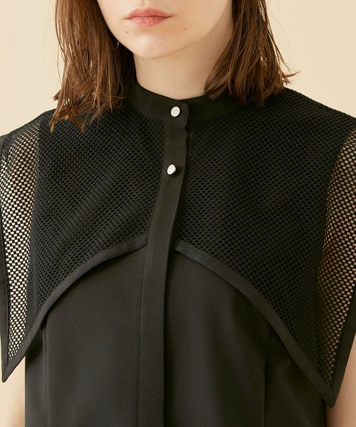 CITY TOKYO（シティトウキョウ）の「チェッカーレースカバーシャツ（シャツ/ブラウス・レディース・サックスブルー/ブラック/ホワイト・FREE）」の20枚目の写真