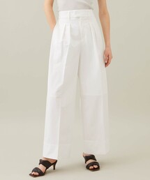 STUDIOUS | 【STUDIOUS】コットンタイプライタータックパンツ〈洗える〉(スラックス)