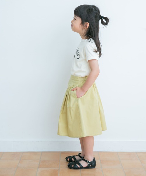 URBAN RESEARCH DOORS（アーバンリサーチドアーズ）の「パイピングロゴTシャツ(KIDS)（Tシャツ/カットソー・キッズ・ブラウン/アイボリー・120/135/105/150）」の5枚目の写真