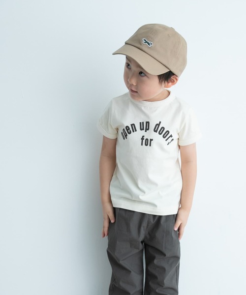 URBAN RESEARCH DOORS（アーバンリサーチドアーズ）の「パイピングロゴTシャツ(KIDS)（Tシャツ/カットソー・キッズ・ブラウン/アイボリー・120/135/105/150）」の9枚目の写真