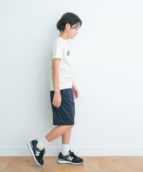 URBAN RESEARCH DOORS（アーバンリサーチドアーズ）の「パイピングロゴTシャツ(KIDS)（Tシャツ/カットソー・キッズ・ブラウン/アイボリー・120/135/105/150）」の16枚目の写真