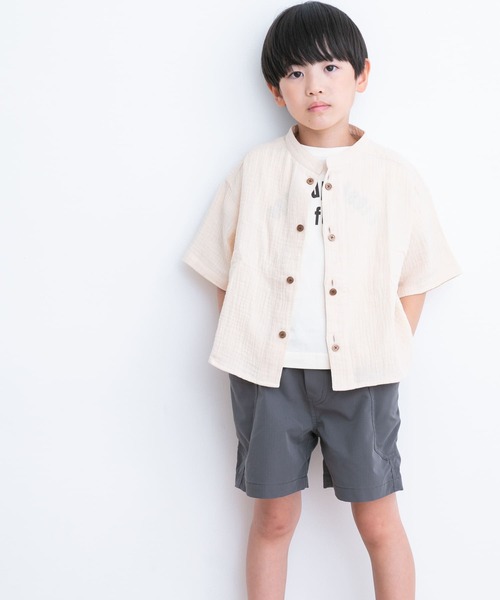 URBAN RESEARCH DOORS（アーバンリサーチドアーズ）の「パイピングロゴTシャツ(KIDS)（Tシャツ/カットソー・キッズ・ブラウン/アイボリー・120/135/105/150）」の17枚目の写真