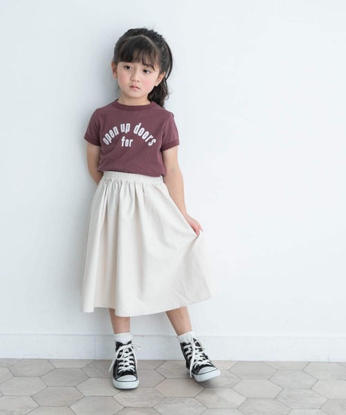 URBAN RESEARCH DOORS（アーバンリサーチドアーズ）の「パイピングロゴTシャツ(KIDS)（Tシャツ/カットソー・キッズ・ブラウン/アイボリー・120/135/105/150）」の21枚目の写真