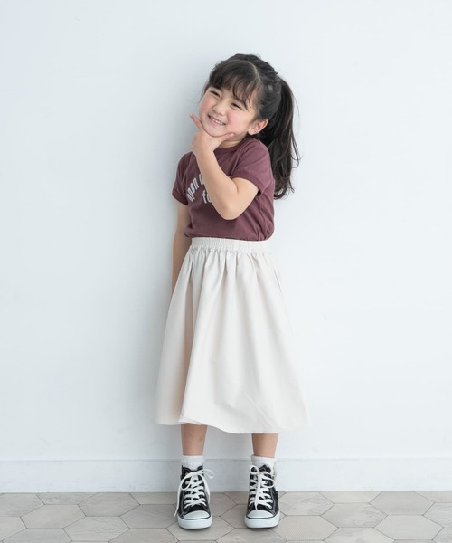 URBAN RESEARCH DOORS（アーバンリサーチドアーズ）の「パイピングロゴTシャツ(KIDS)（Tシャツ/カットソー・キッズ・ブラウン/アイボリー・120/135/105/150）」の22枚目の写真