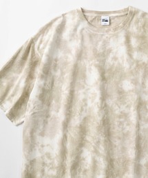 FIRST DOWN（ファーストダウン）の「【FIRST DOWN USA】ファーストダウン USA ワンポイントロゴ刺繍 スーパーワイドシルエット タイダイ染めTシャツ/半袖Tシャツ（Tシャツ/カットソー）」