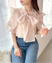 OLIVE des OLIVE | ラッフルボウタイブラウス(シャツ/ブラウス)