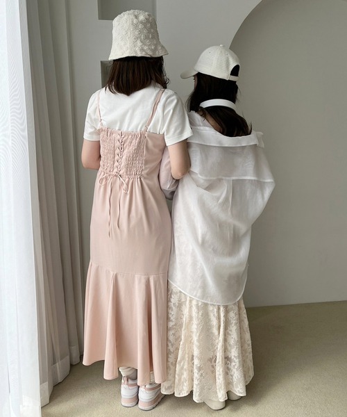 one after another NICE CLAUP（ワンアフターアナザーナイスクラップ）の「しぼしぼドットバケットハット（ハット・レディース・ピンク/ブラック/アイボリー・FREE）」の16枚目の写真