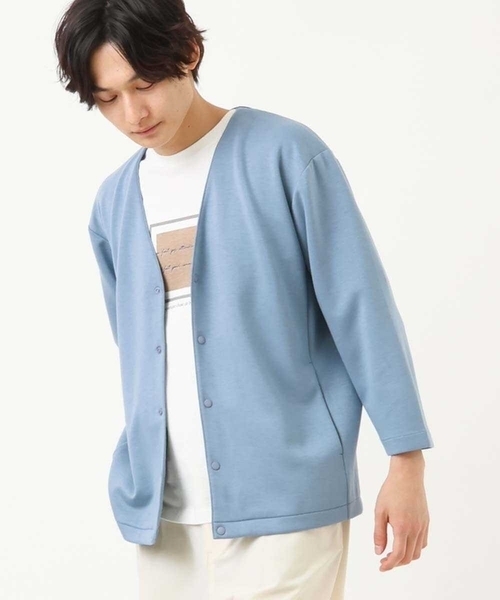 a.v.v（アーヴェヴェ）の「【S-XXL】ライトダンボールカーディガン（カーディガン/ボレロ・メンズ・ミント/ブラック/ライトブルー/ブルー・48/46/44/50）」の3枚目の写真