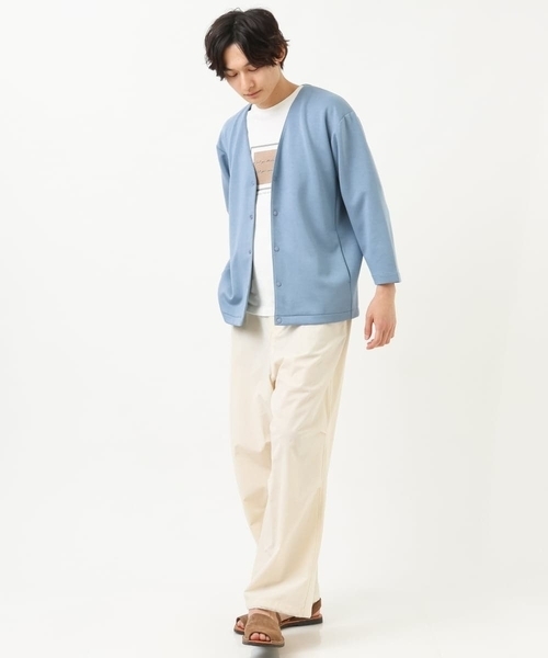 a.v.v（アーヴェヴェ）の「【S-XXL】ライトダンボールカーディガン（カーディガン/ボレロ・メンズ・ミント/ブラック/ライトブルー/ブルー・48/46/44/50）」の12枚目の写真