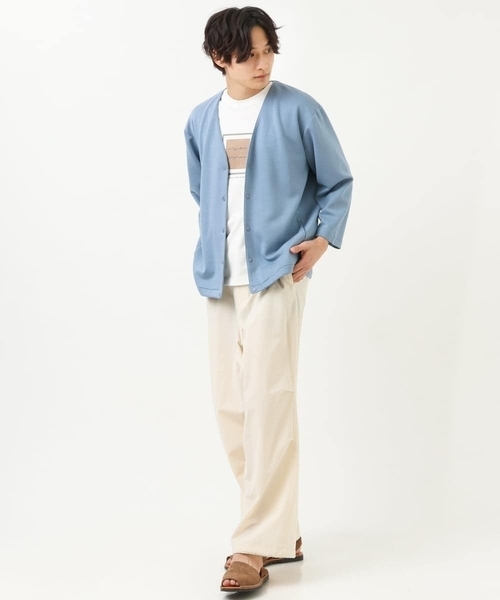 a.v.v（アーヴェヴェ）の「【S-XXL】ライトダンボールカーディガン（カーディガン/ボレロ・メンズ・ミント/ブラック/ライトブルー/ブルー・48/46/44/50）」の13枚目の写真