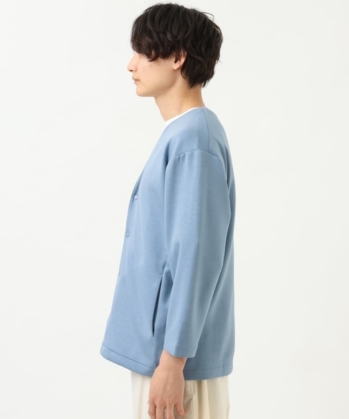 a.v.v（アーヴェヴェ）の「【S-XXL】ライトダンボールカーディガン（カーディガン/ボレロ・メンズ・ミント/ブラック/ライトブルー/ブルー・48/46/44/50）」の20枚目の写真