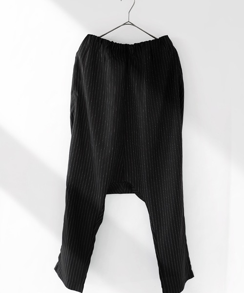 ストライプ柄サルエルパンツ（その他パンツ）｜antiqua