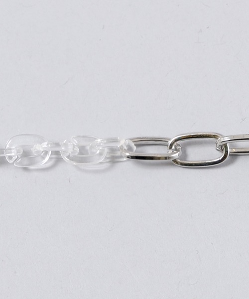 Figments(フィグメンツ)の「クリアチェーンミックスブレスレット(ブレスレット・レディース・ブラック/その他1・FREE)」の5枚目の写真