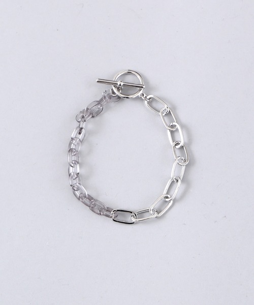 Figments(フィグメンツ)の「クリアチェーンミックスブレスレット(ブレスレット・レディース・ブラック/その他1・FREE)」の9枚目の写真