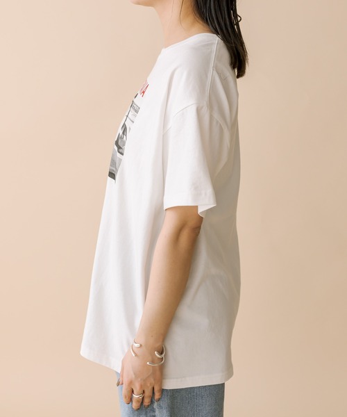 mline（エムライン）の「[mline] photo Tシャツ（Tシャツ/カットソー・レディース・チャコールグレー/オフホワイト・FREE）」の9枚目の写真