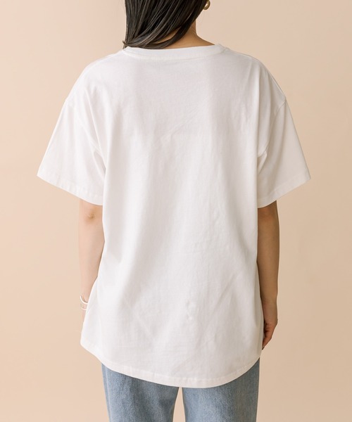 mline（エムライン）の「[mline] photo Tシャツ（Tシャツ/カットソー・レディース・チャコールグレー/オフホワイト・FREE）」の10枚目の写真