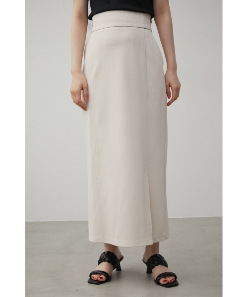 AZUL by moussy（アズールバイマウジー）の「CUT TIGHT SKIRT/カットタイトスカート（スカート・レディース・ライトベージュ/ブラック・SMALL/MEDIUM）」の3枚目の写真