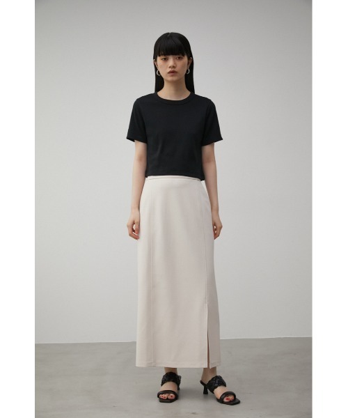 AZUL by moussy（アズールバイマウジー）の「CUT TIGHT SKIRT/カットタイトスカート（スカート・レディース・ライトベージュ/ブラック・SMALL/MEDIUM）」の15枚目の写真