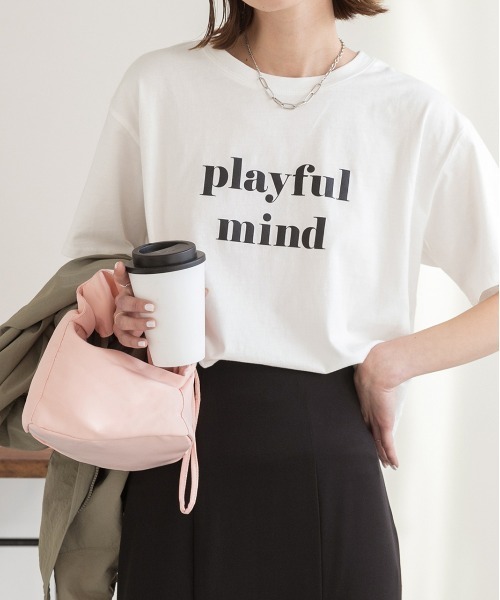 セール】ロゴプリント オーバーサイズ Tシャツ（Tシャツ
