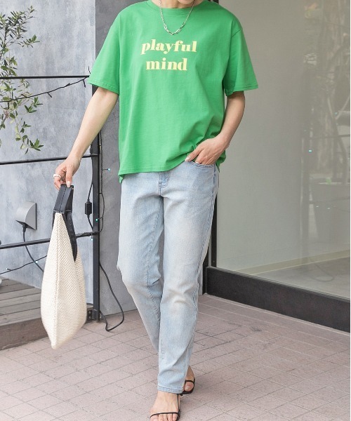 セール】ロゴプリント オーバーサイズ Tシャツ（Tシャツ
