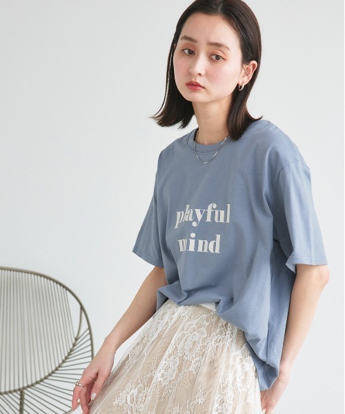 セール】ロゴプリント オーバーサイズ Tシャツ（Tシャツ